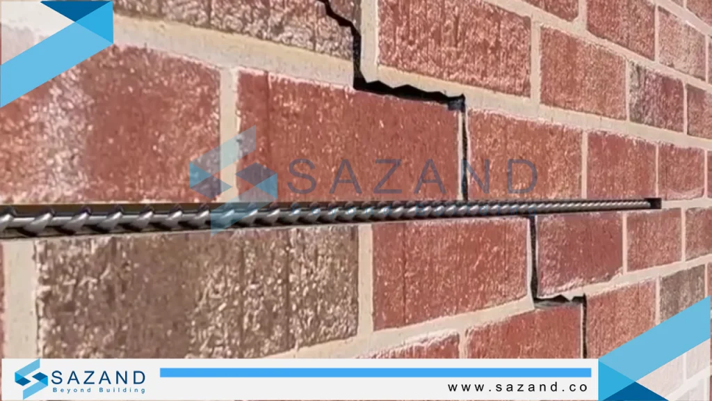 ترمیم ترک به روش دوخت میلگرد 