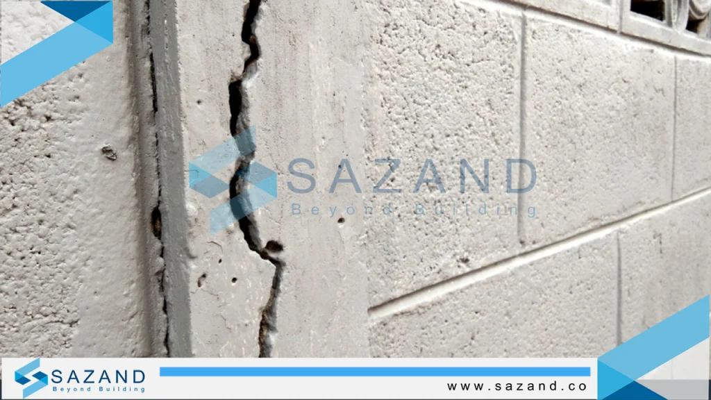 ترک های عمودی در ساختمان 