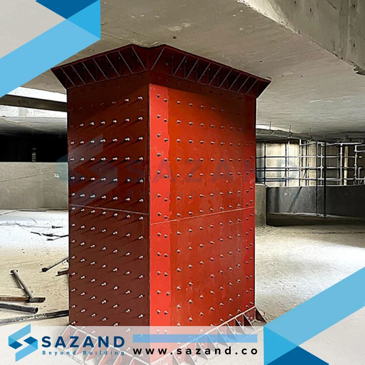 ژاکت فولادی ستون بتنی و فلزی