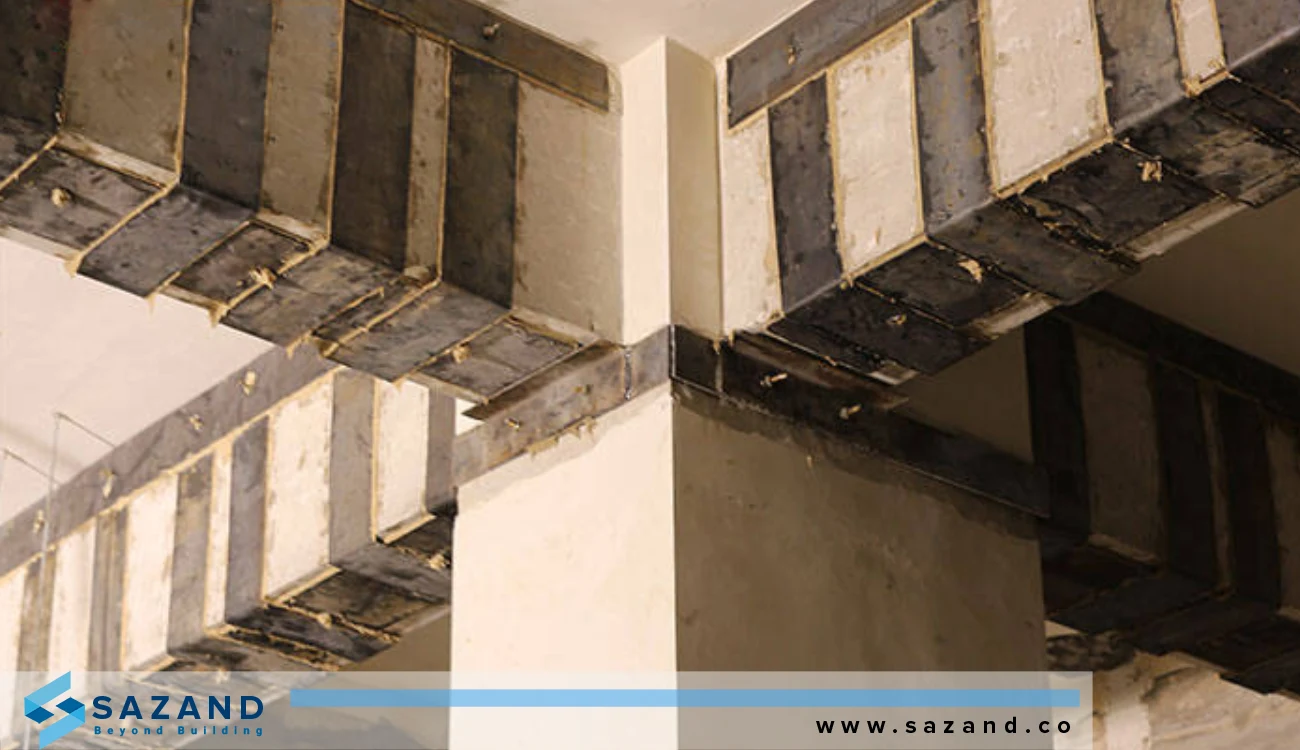 ژاکت فولادی ستون بتنی و فلزی